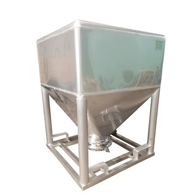 Dipòsit IBC d'acer inoxidable per a pols