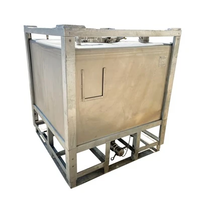 Dipòsit IBC d'acer inoxidable amb marc galvanitzat